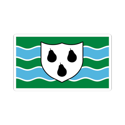 Flag of Worcestershire (England) STICKER Vinyl Kiss-Cut Decal