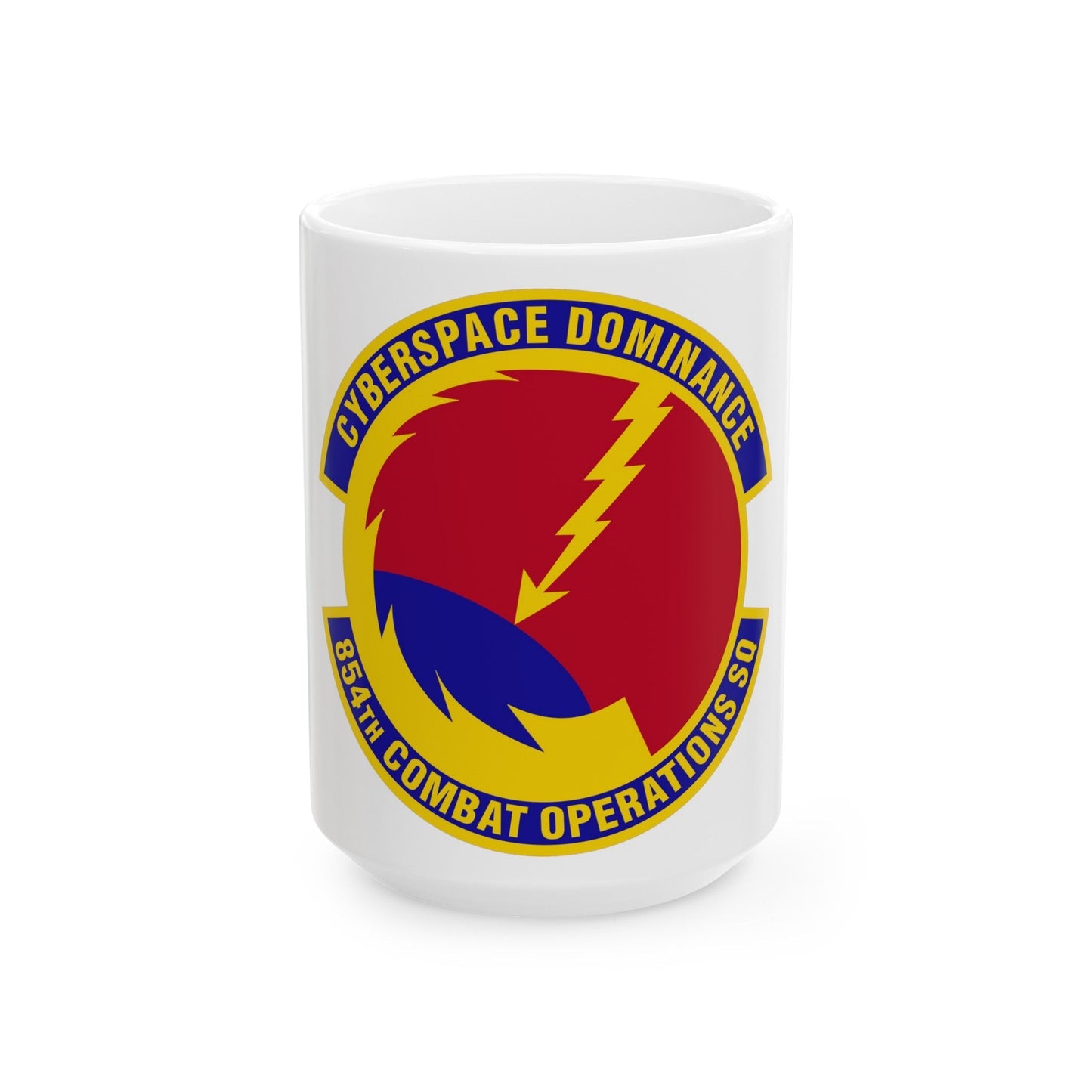 854 Combat Operations Squadron AFRC (U.S. Air Force) White Coffee Mug-15oz-The Sticker Space