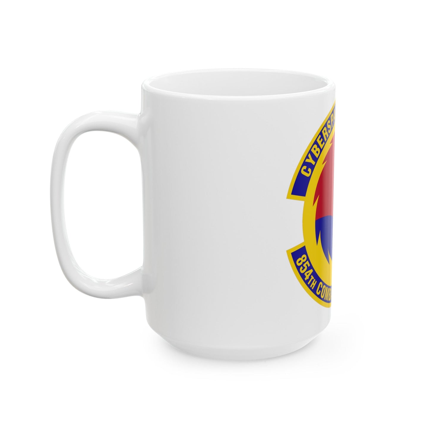 854 Combat Operations Squadron AFRC (U.S. Air Force) White Coffee Mug-The Sticker Space