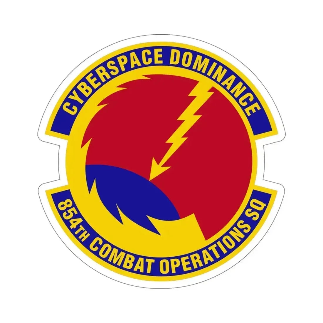 854 Combat Operations Squadron AFRC (U.S. Air Force) STICKER Vinyl Die-Cut Decal 5 Inch - The Sticker Space