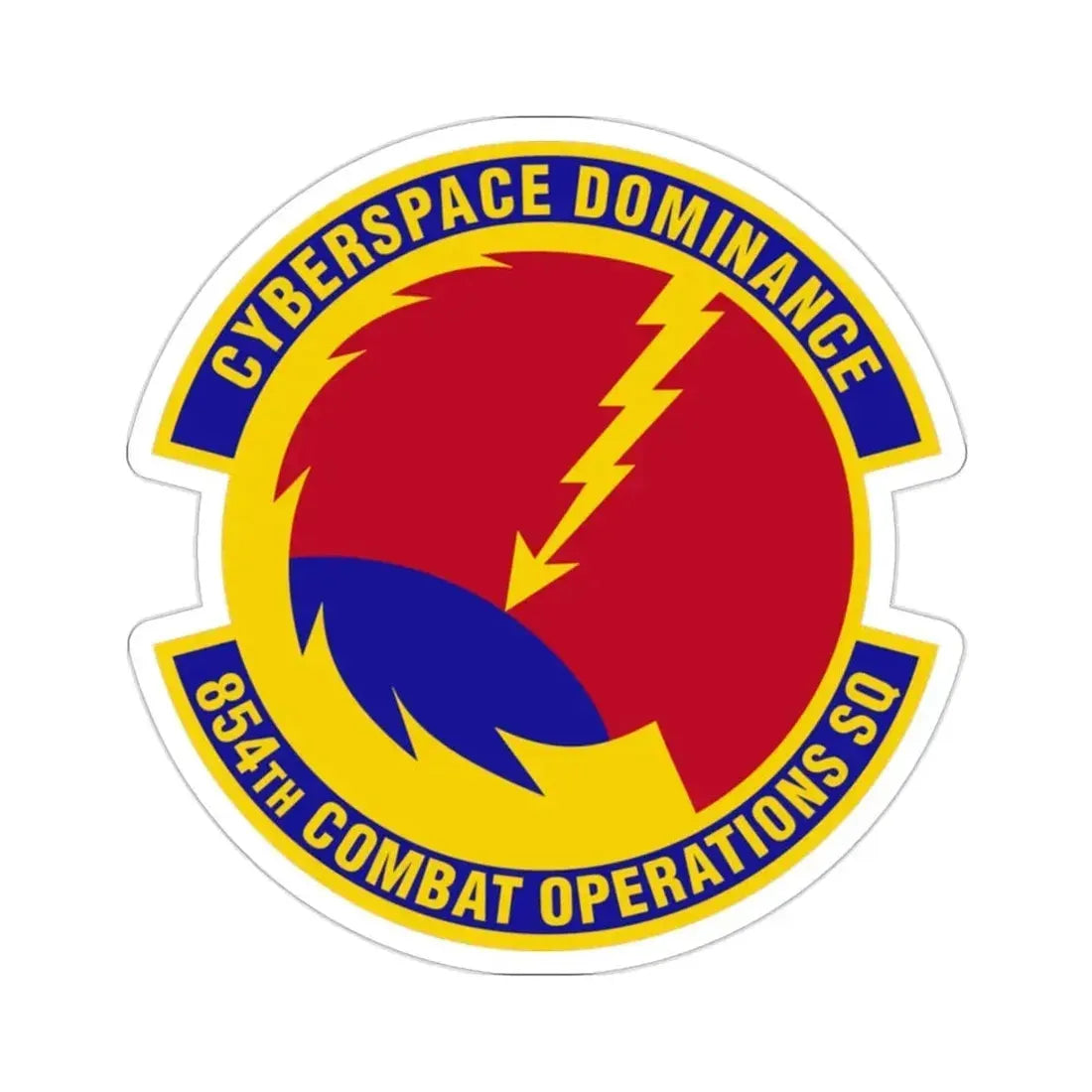 854 Combat Operations Squadron AFRC (U.S. Air Force) STICKER Vinyl Die-Cut Decal - The Sticker Space