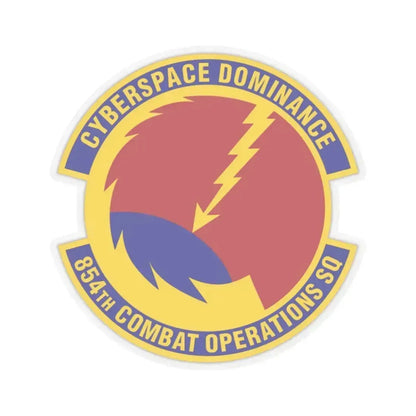 854 Combat Operations Squadron AFRC (U.S. Air Force) STICKER Vinyl Kiss-Cut Decal 2 Inch Transparent - The Sticker Space