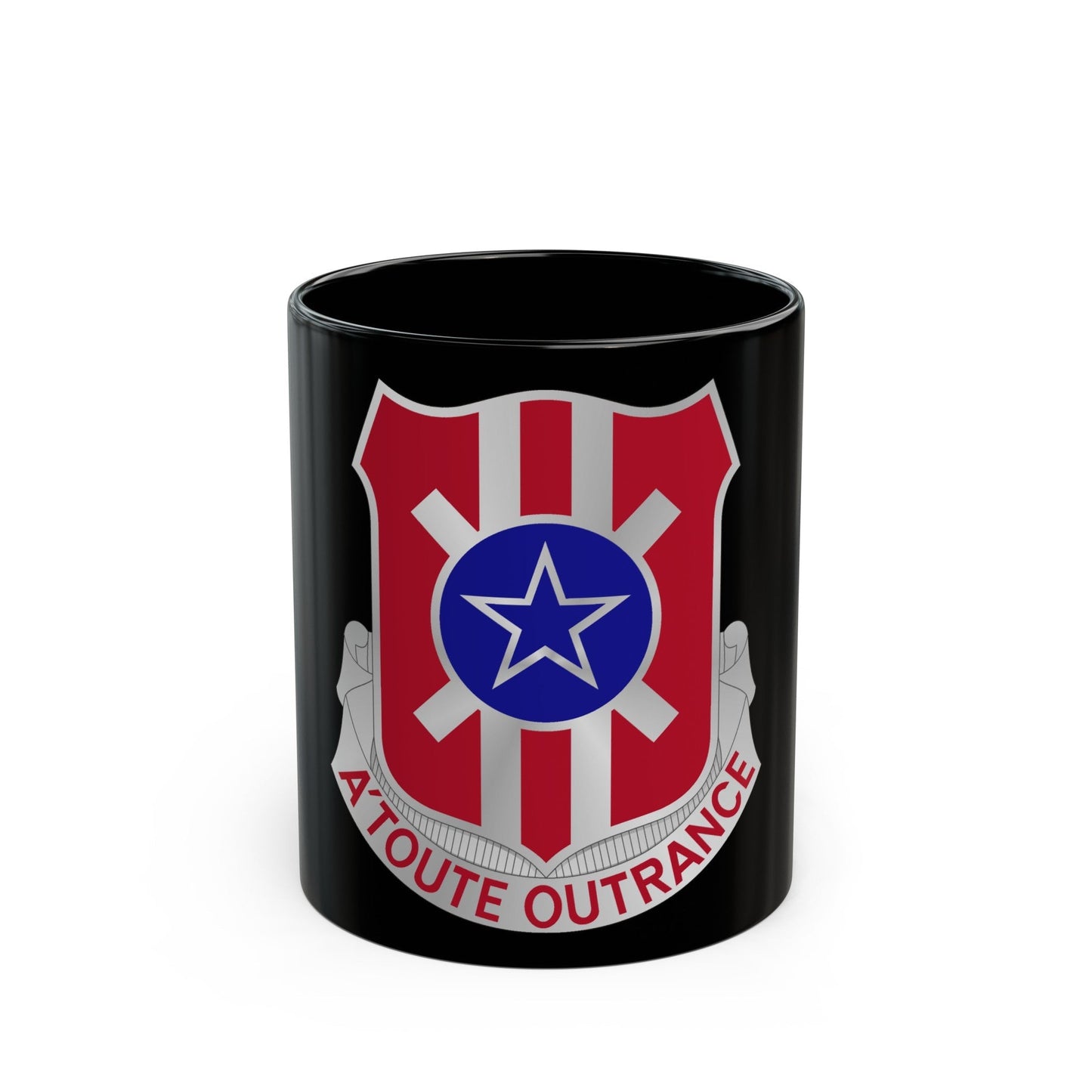 854 Engineer Battalion (U.S. Army) Black Coffee Mug-11oz-The Sticker Space