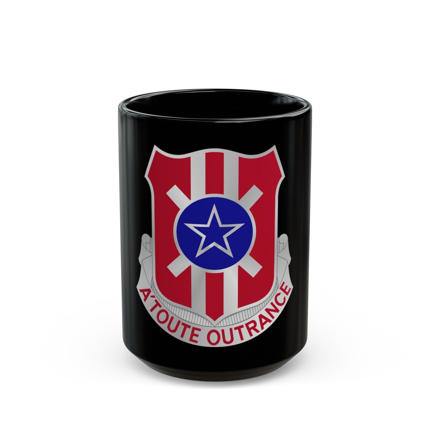 854 Engineer Battalion (U.S. Army) Black Coffee Mug-15oz-The Sticker Space