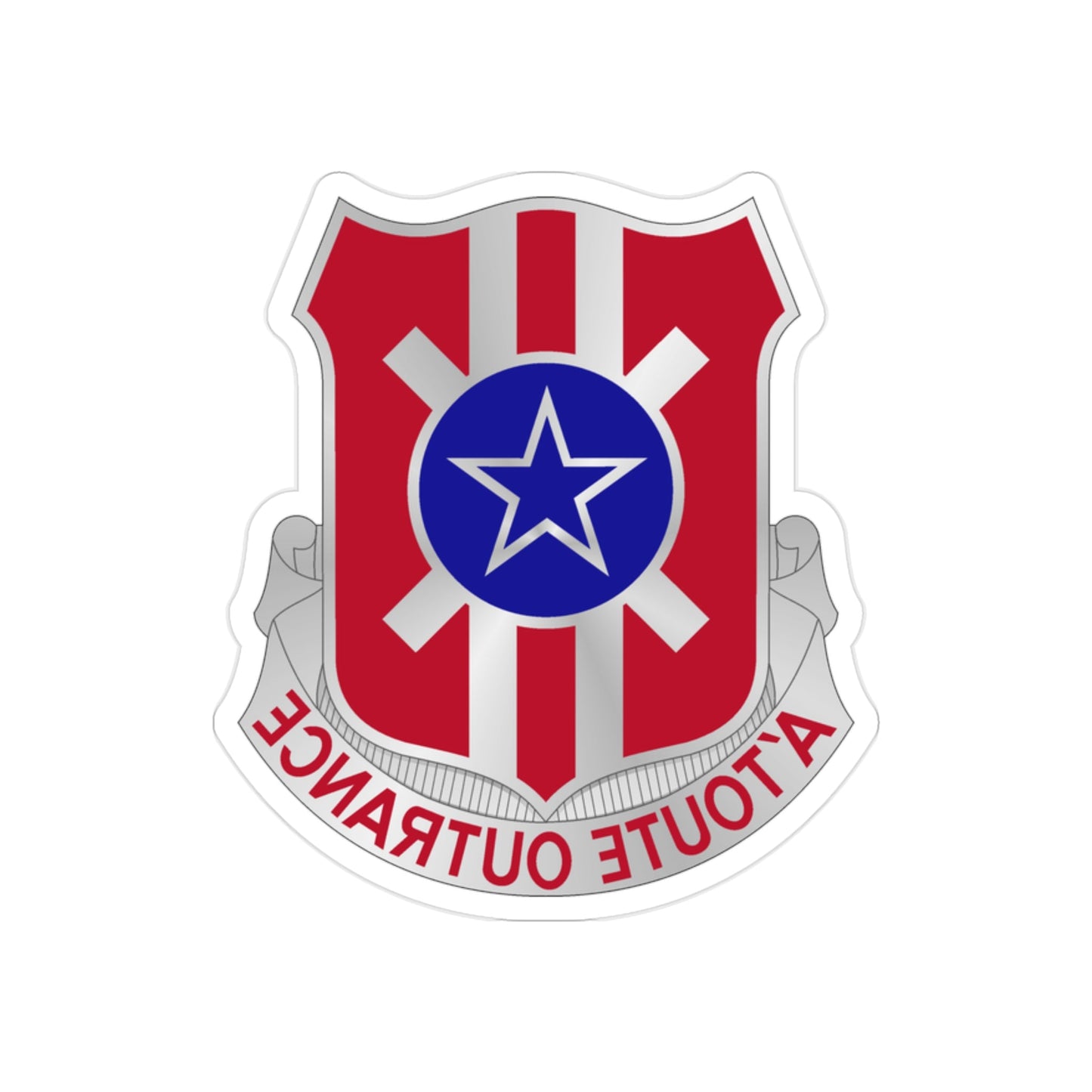 854 Engineer Battalion (U.S. Army) REVERSE PRINT Transparent STICKER-2 Inch-The Sticker Space