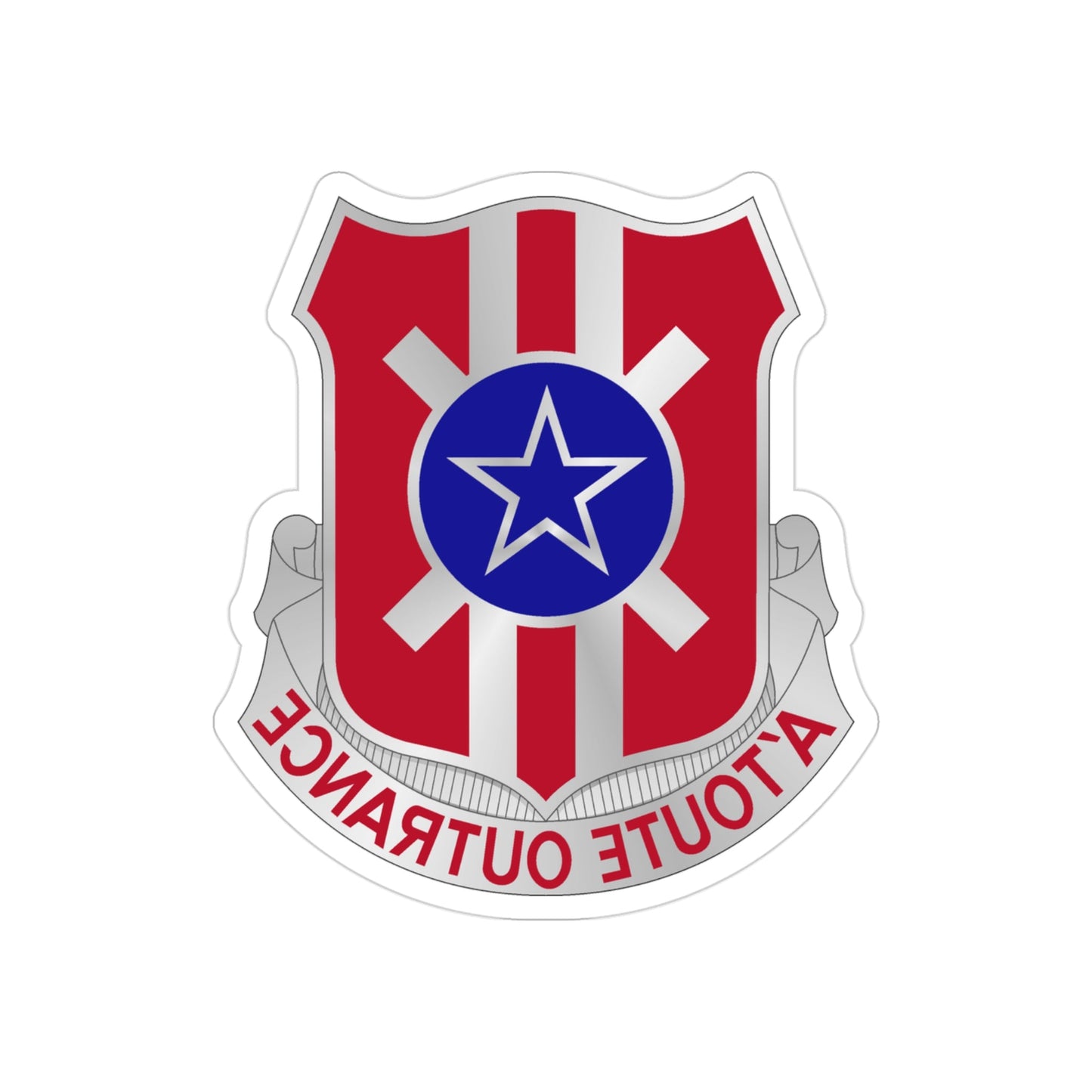 854 Engineer Battalion (U.S. Army) REVERSE PRINT Transparent STICKER-3 Inch-The Sticker Space