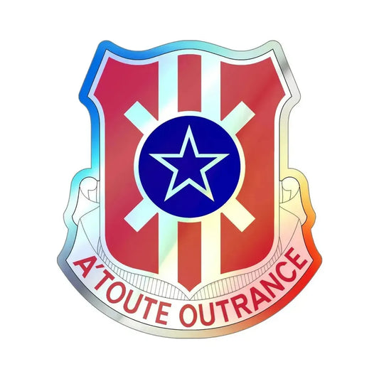 854 Engineer Battalion (U.S. Army) Holographic STICKER Die-Cut Vinyl Decal 6 Inch Holographic - The Sticker Space