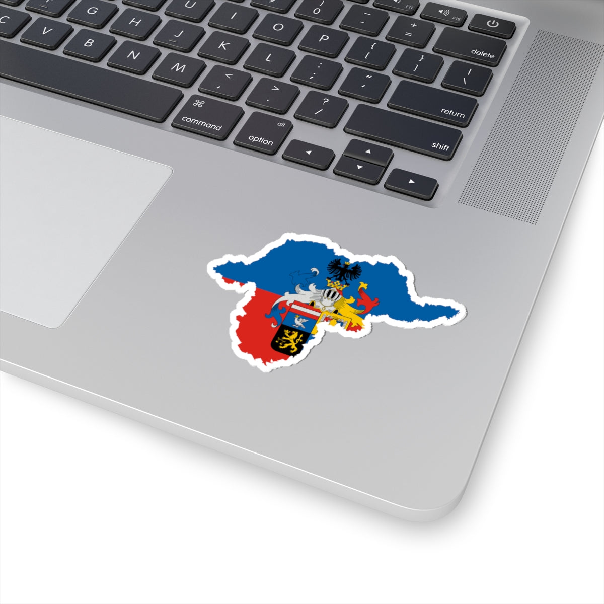 Flag-map of Borsod-Abauj-Zemplen County (Hungary) STICKER Vinyl Kiss-Cut Decal