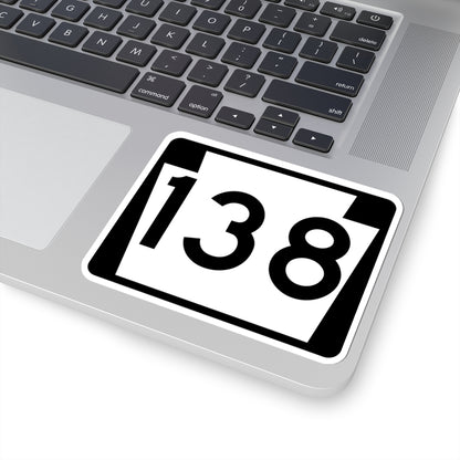 PA-138 (Pennsylvania) (Road Sign) STICKER Vinyl Kiss-Cut Decal
