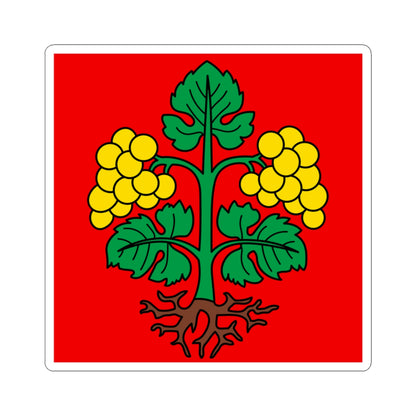 CHE Raron Bezirk Flag (Switzerland) STICKER Vinyl Kiss-Cut Decal