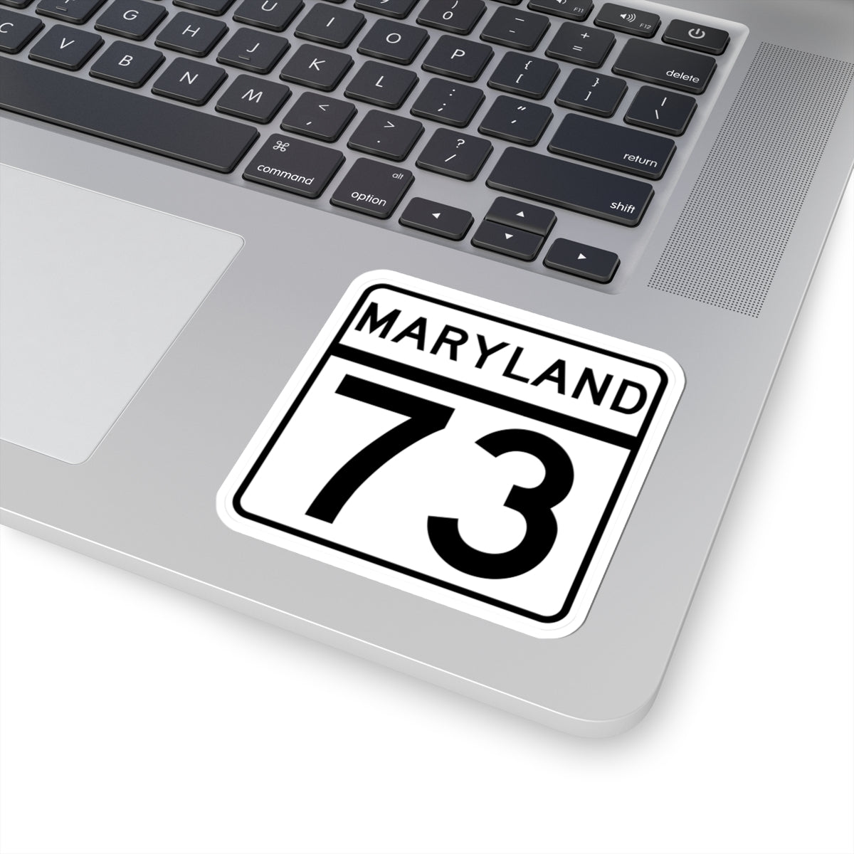 MD Route 73 (Maryland) (Road Sign) STICKER Vinyl Kiss-Cut Decal