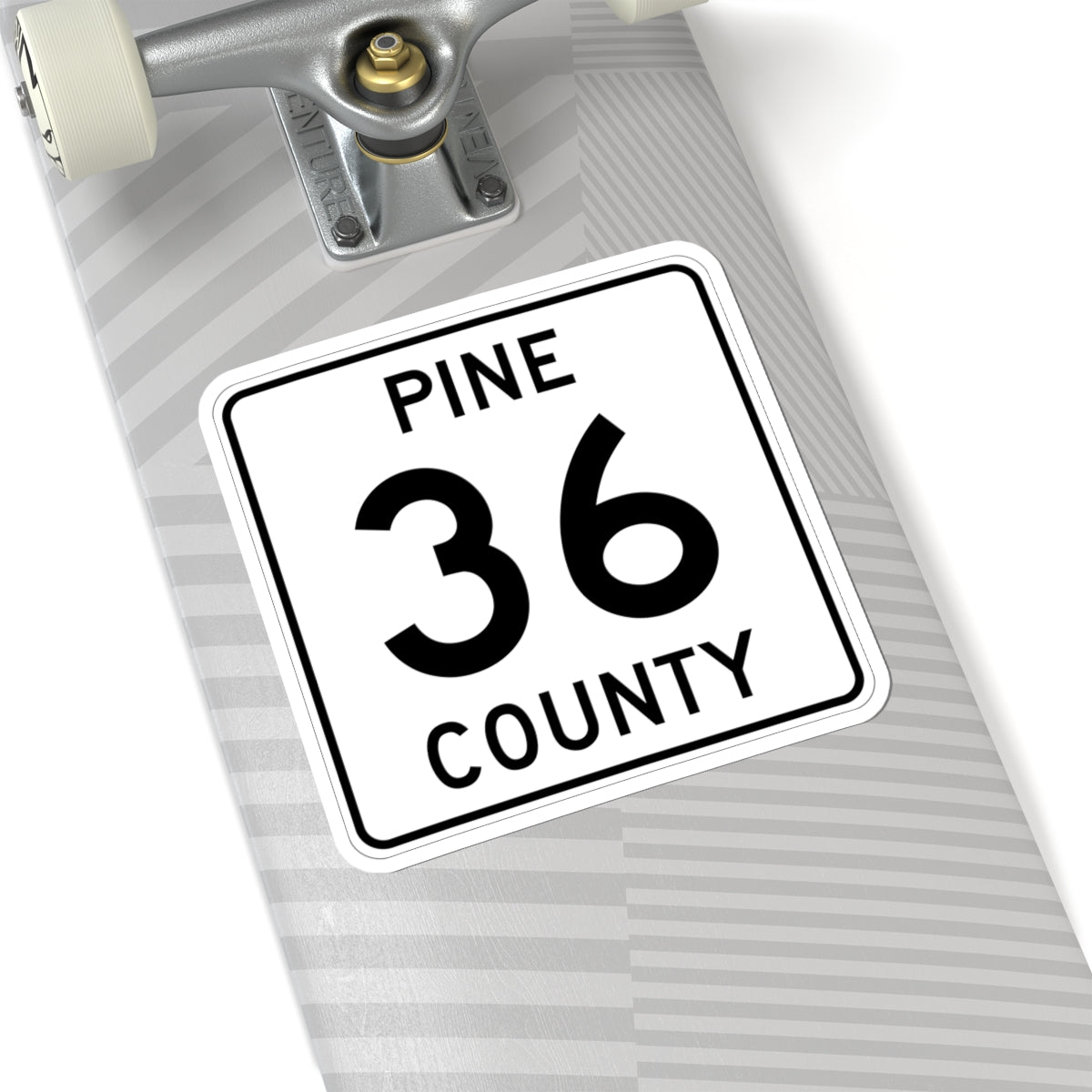 Pine County Route 36 MN (Minnesota) (Road Sign) STICKER Vinyl Kiss-Cut Decal