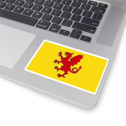 Flag of Somerset (England) STICKER Vinyl Kiss-Cut Decal