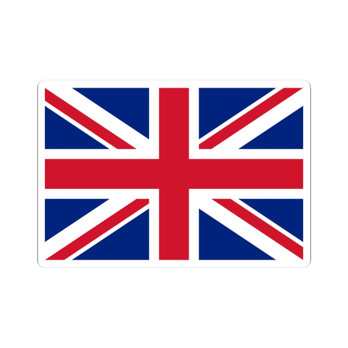 Flag of the United Kingdom 3-2 (United Kingdom) STICKER Vinyl Kiss-Cut Decal