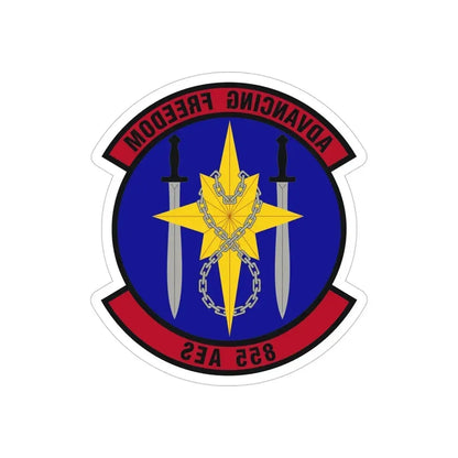855th Air Expeditionary Squadron (U.S. Air Force) REVERSE PRINT Transparent Die-Cut STICKER - The Sticker Space