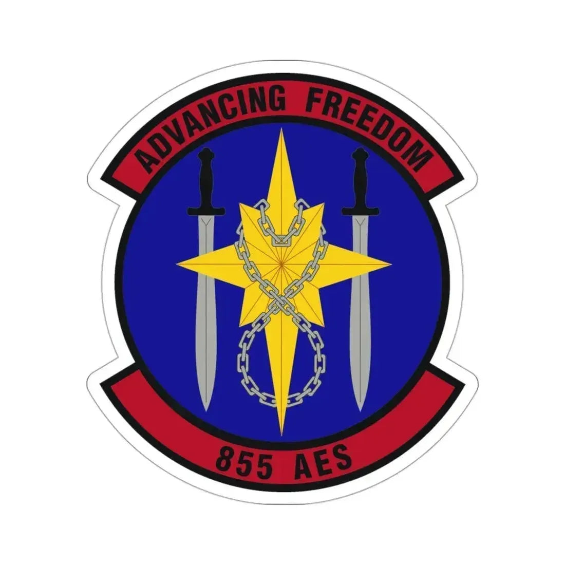 855th Air Expeditionary Squadron (U.S. Air Force) STICKER Vinyl Die-Cut Decal 3 Inch - The Sticker Space