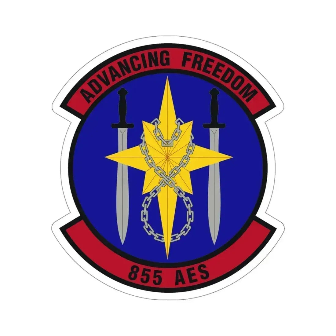 855th Air Expeditionary Squadron (U.S. Air Force) STICKER Vinyl Die-Cut Decal 4 Inch - The Sticker Space