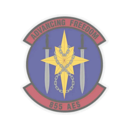 855th Air Expeditionary Squadron (U.S. Air Force) STICKER Vinyl Kiss-Cut Decal 3 Inch Transparent - The Sticker Space