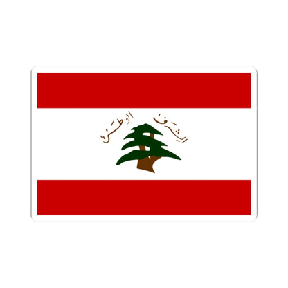 Former Flag of the Lebanese Army (Lebanon) STICKER Vinyl Kiss-Cut Decal