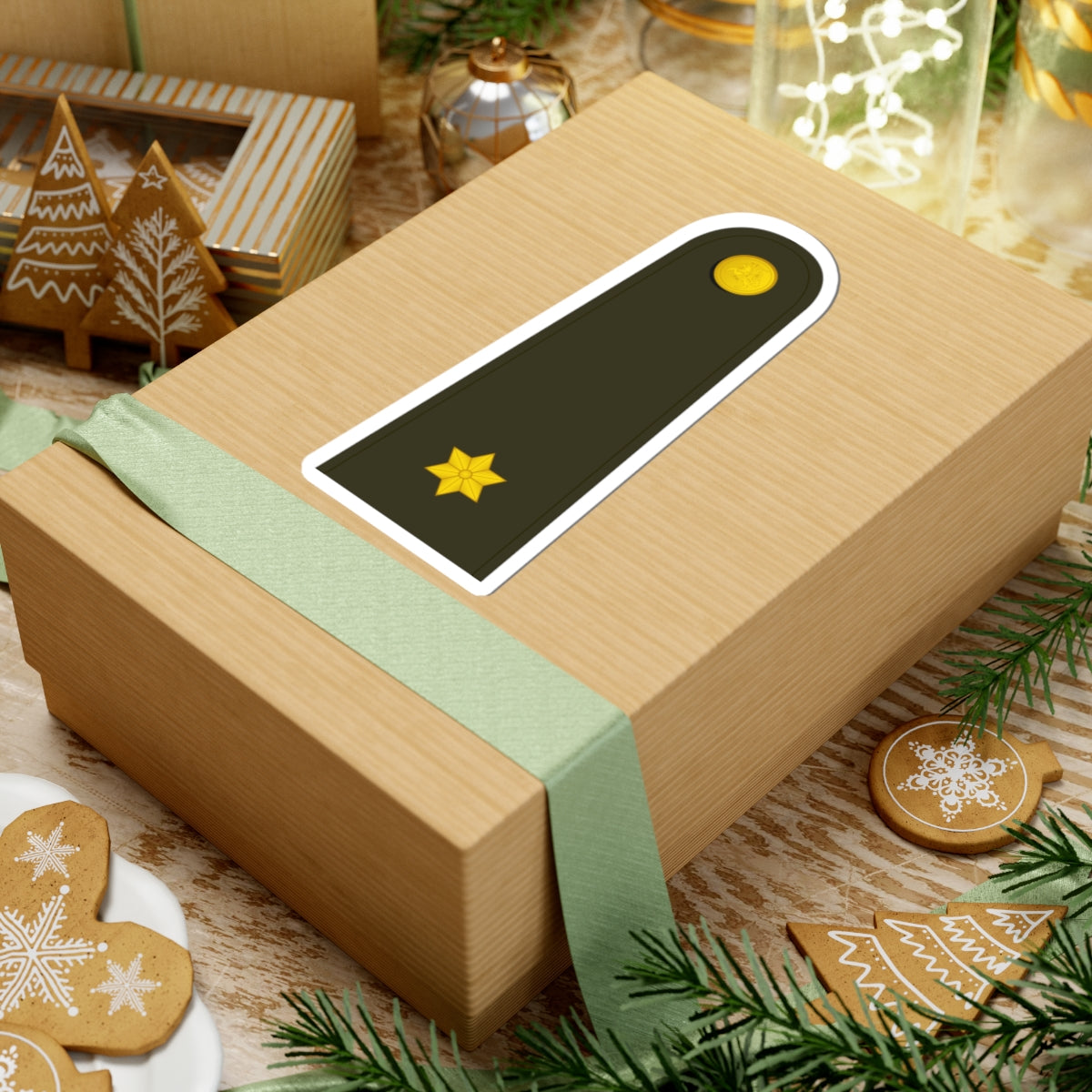 Lithuania Army OF 1a (Lithuania) (Military Rank) STICKER Vinyl Kiss-Cut Decal