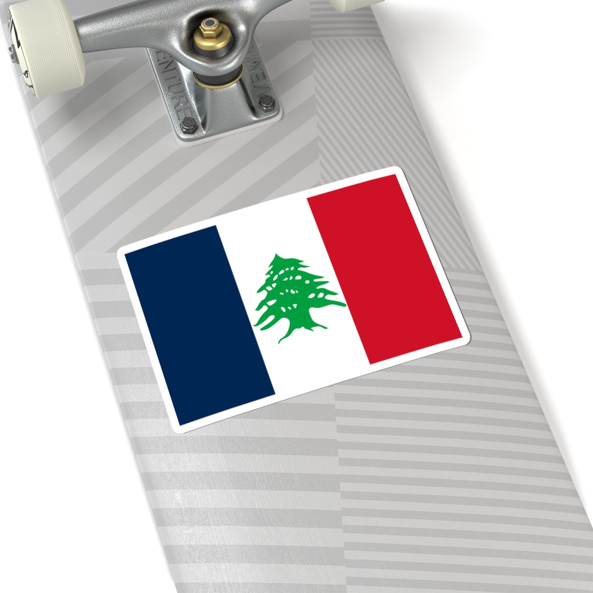 Flag of Lebanon during French Mandate 1920-1943 (Lebanon) STICKER Vinyl Kiss-Cut Decal
