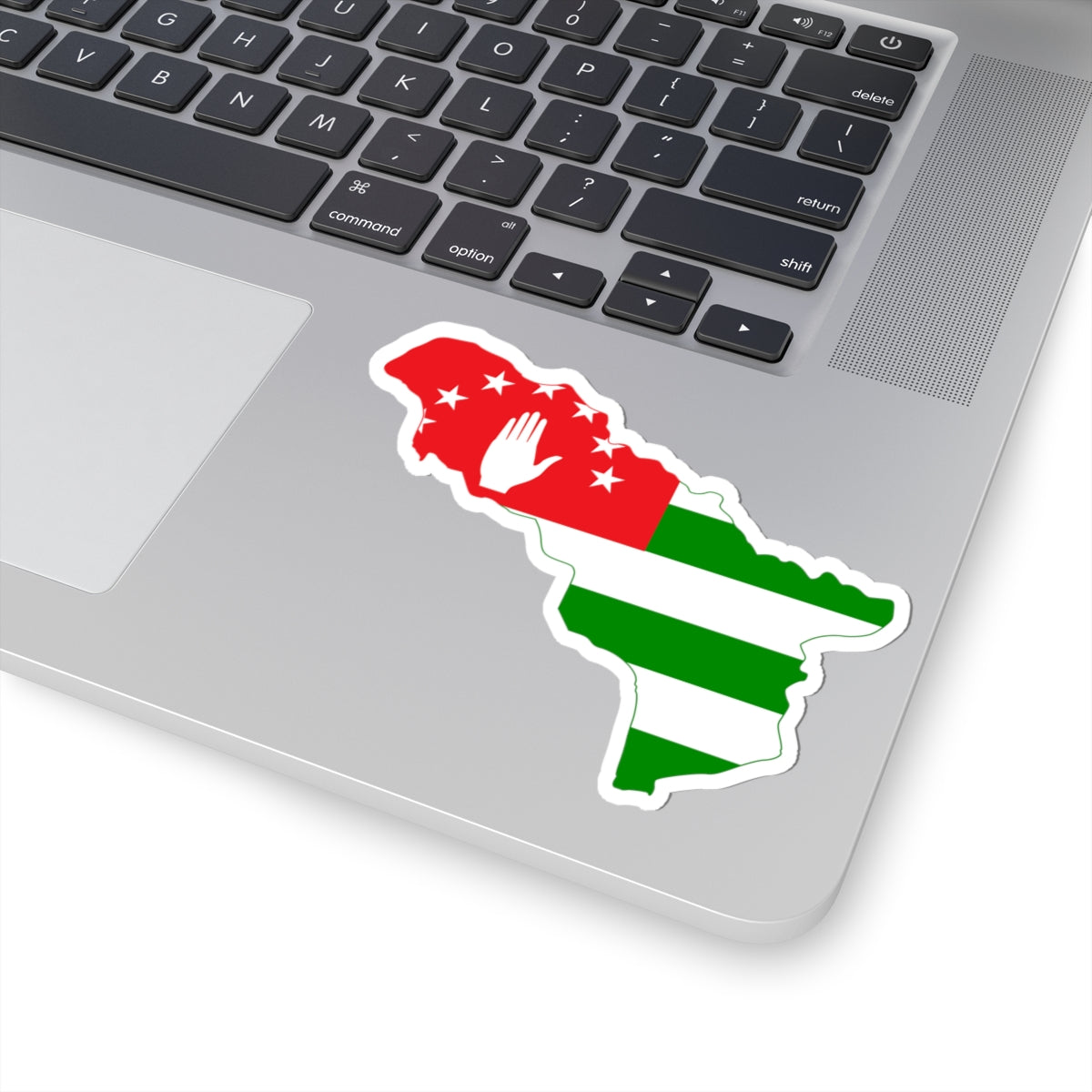 Flag-map of the Republic of Abkhazia STICKER Vinyl Kiss-Cut Decal