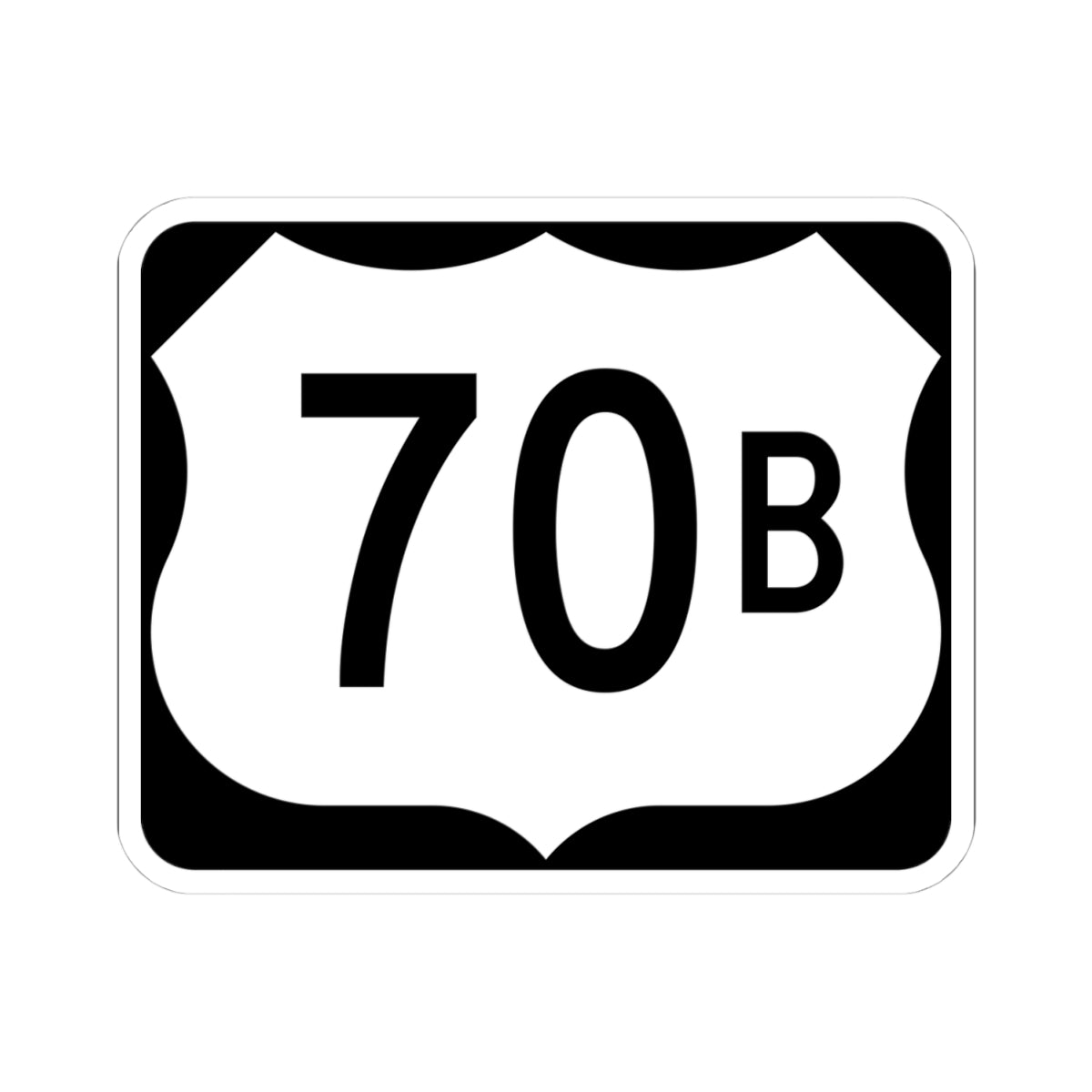 US 70B (Arkansas) (Road Sign) STICKER Vinyl Kiss-Cut Decal