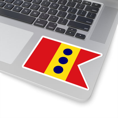 Flag of Lieutenant General Spain 1923-1931 1938-1977 (Spain) STICKER Vinyl Kiss-Cut Decal
