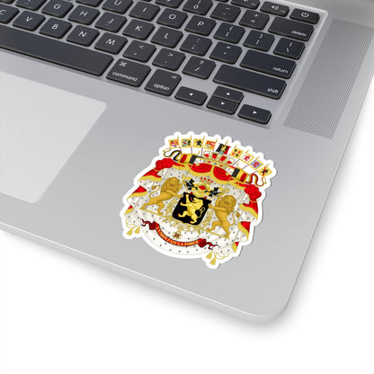 Great coat of arms of Belgium - STICKER Vinyl Kiss-Cut Decal