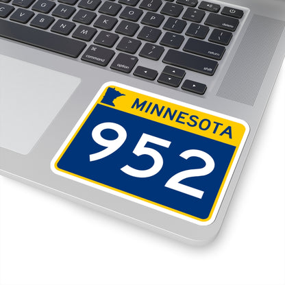 MN-952 wide (Minnesota) (Road Sign) STICKER Vinyl Kiss-Cut Decal