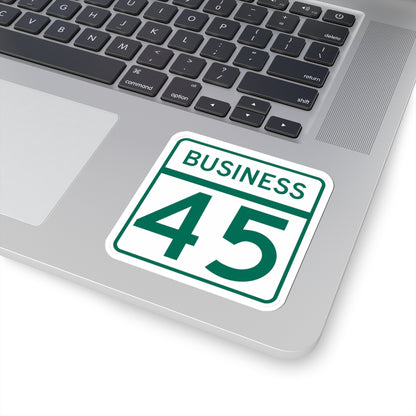 MD Route 45 Business (Maryland) (Road Sign) STICKER Vinyl Kiss-Cut Decal