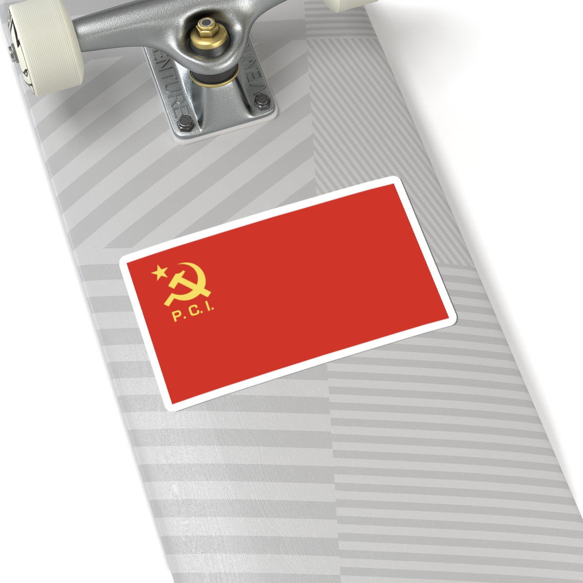Flag of the Italian Communist Party (Italy) STICKER Vinyl Kiss-Cut Decal