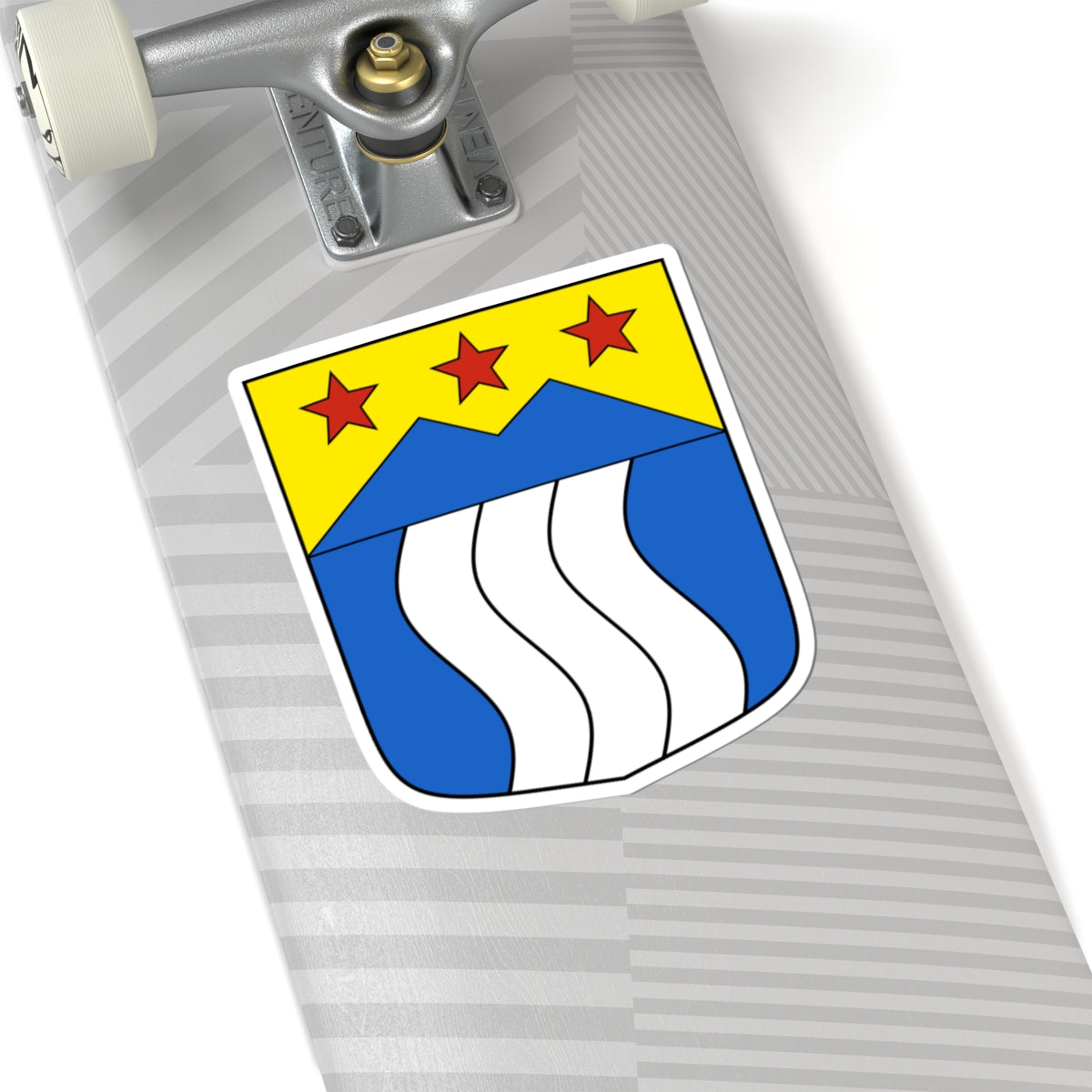 Riederalp-blazon (Switzerland) (Coat of Arms) STICKER Vinyl Kiss-Cut Decal