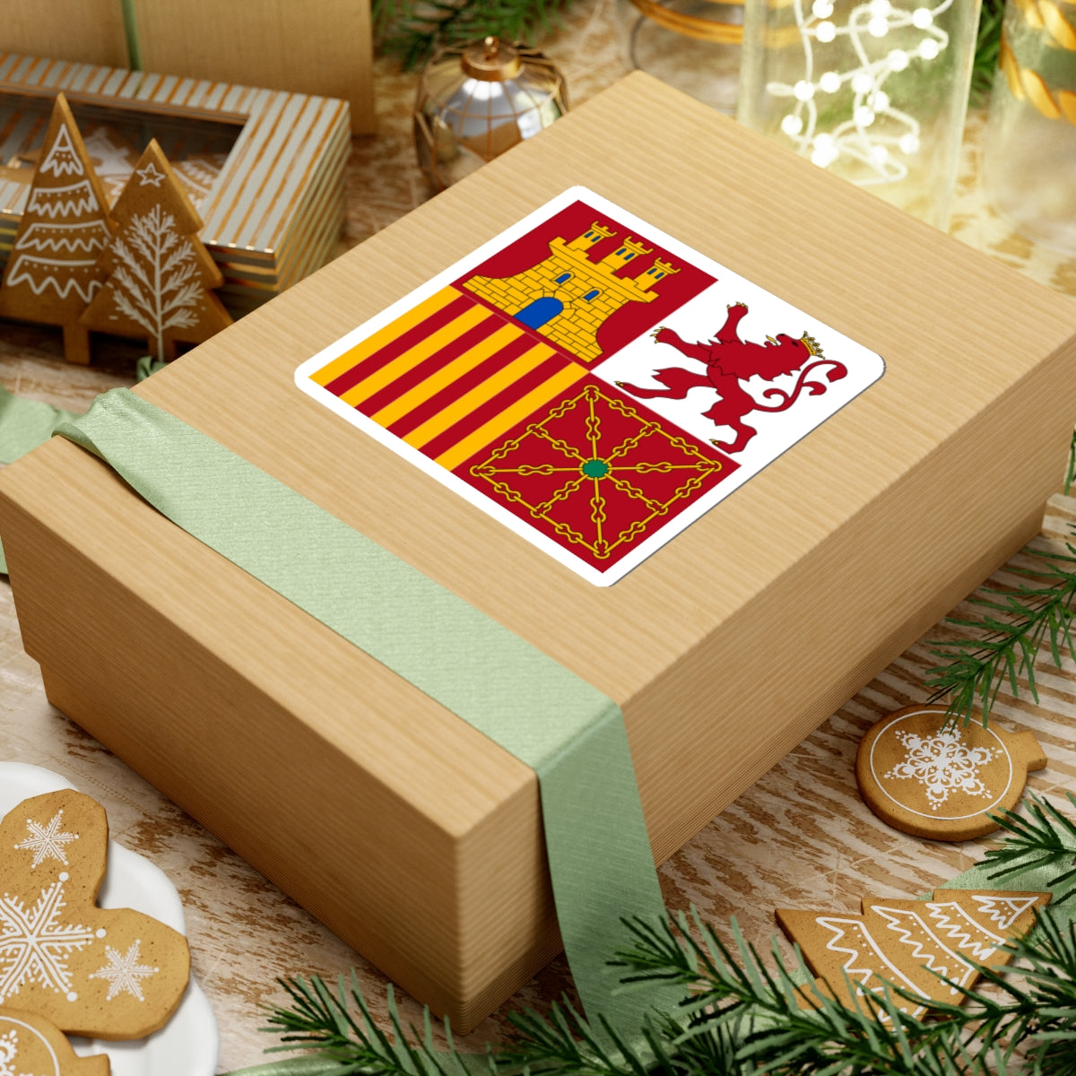 Naval jack of Spain (Spain) STICKER Vinyl Kiss-Cut Decal