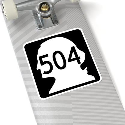 WA-504 (Washington) (Road Sign) STICKER Vinyl Kiss-Cut Decal