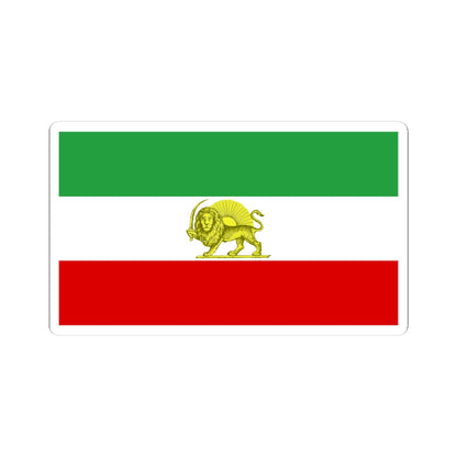 Lion and Sun Tricolor Flag (Iran) STICKER Vinyl Kiss-Cut Decal