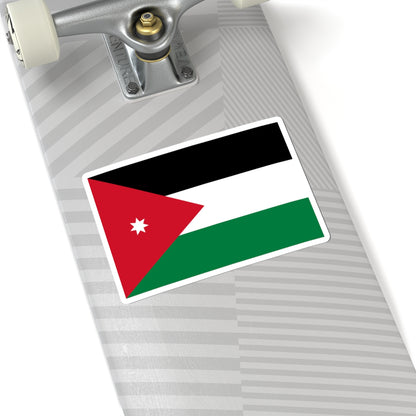 Flag of Jordan 3-2 (Jordan) STICKER Vinyl Kiss-Cut Decal