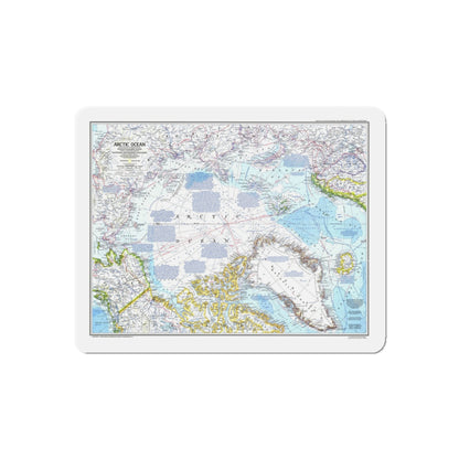 Arctic Ocean (1983) (Map) Refrigerator Magnet-5" x 5"-Die-Cut-1 pc-The Sticker Space