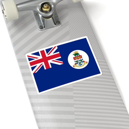Flag of the Cayman Islands pre-1999 3-2 (United Kingdom) STICKER Vinyl Kiss-Cut Decal