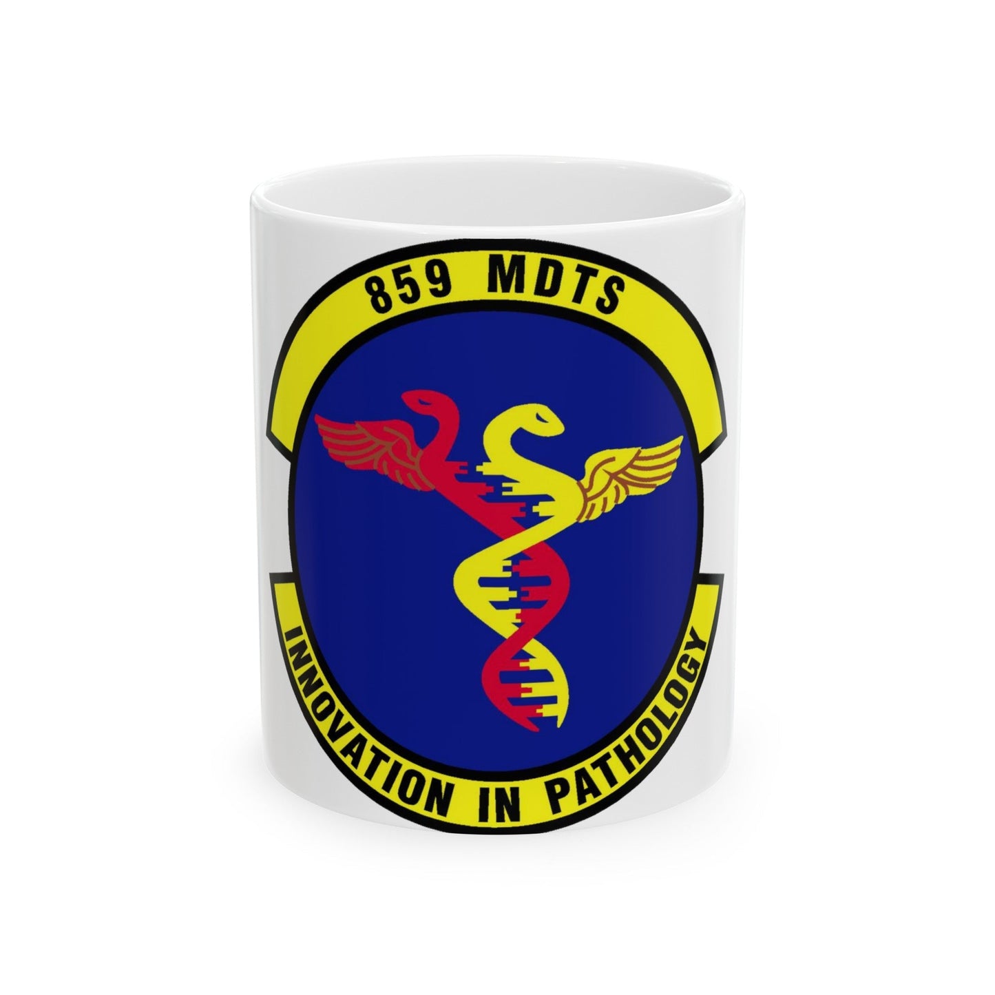 859th Diagnostics and Therapeutics Squadron (U.S. Air Force) White Coffee Mug-11oz-The Sticker Space