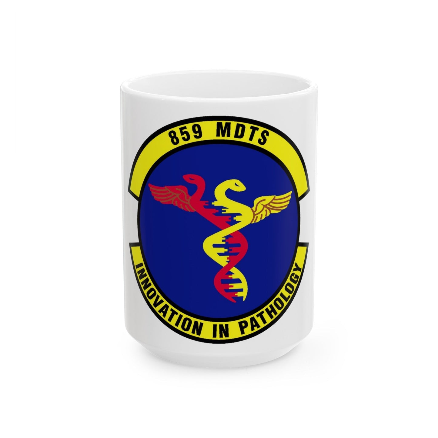 859th Diagnostics and Therapeutics Squadron (U.S. Air Force) White Coffee Mug-15oz-The Sticker Space