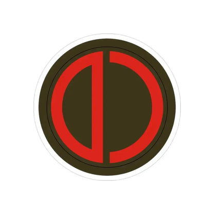 85th Division SSI (U.S. Army) REVERSE PRINT Transparent Die-Cut STICKER 2 Inch Die-Cut Transparent - The Sticker Space