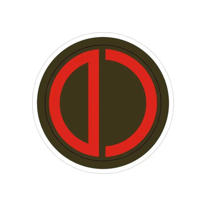 85th Division SSI (U.S. Army) REVERSE PRINT Transparent Die-Cut STICKER 3 Inch Die-Cut Transparent - The Sticker Space