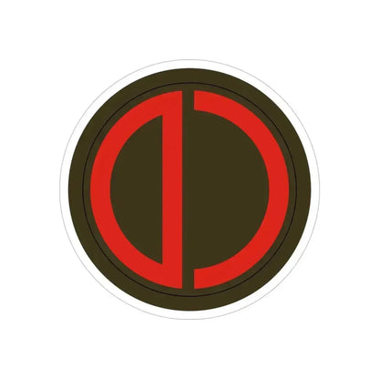 85th Division SSI (U.S. Army) REVERSE PRINT Transparent Die-Cut STICKER 5 Inch Die-Cut Transparent - The Sticker Space