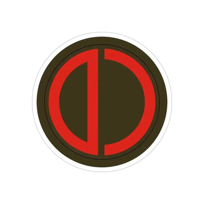 85th Division SSI (U.S. Army) REVERSE PRINT Transparent Die-Cut STICKER 6 Inch Die-Cut Transparent - The Sticker Space