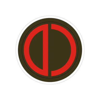 85th Division SSI (U.S. Army) REVERSE PRINT Transparent Die-Cut STICKER - The Sticker Space