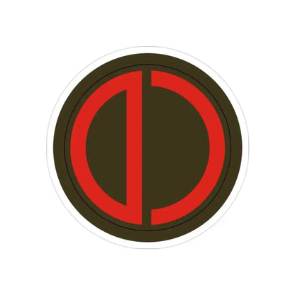 85th Division SSI (U.S. Army) REVERSE PRINT Transparent Die-Cut STICKER - The Sticker Space