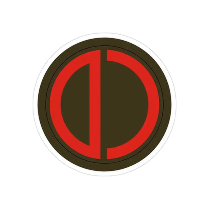 85th Division SSI (U.S. Army) REVERSE PRINT Transparent Die-Cut STICKER - The Sticker Space