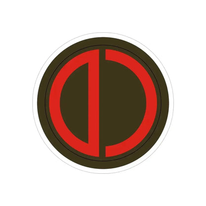 85th Division SSI (U.S. Army) REVERSE PRINT Transparent Die-Cut STICKER - The Sticker Space