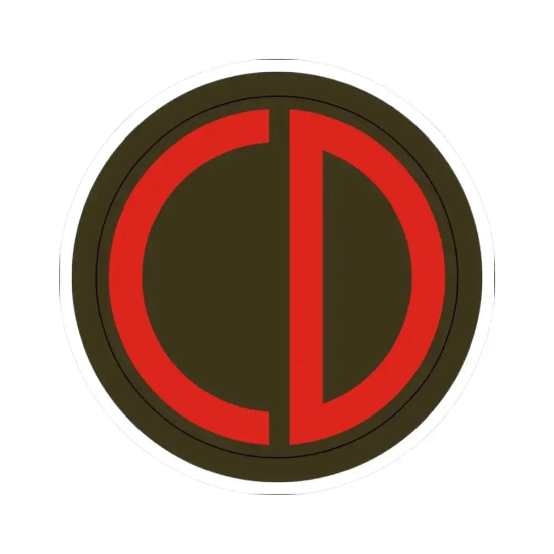 85th Division SSI (U.S. Army) STICKER Vinyl Kiss-Cut Decal 2 Inch White - The Sticker Space